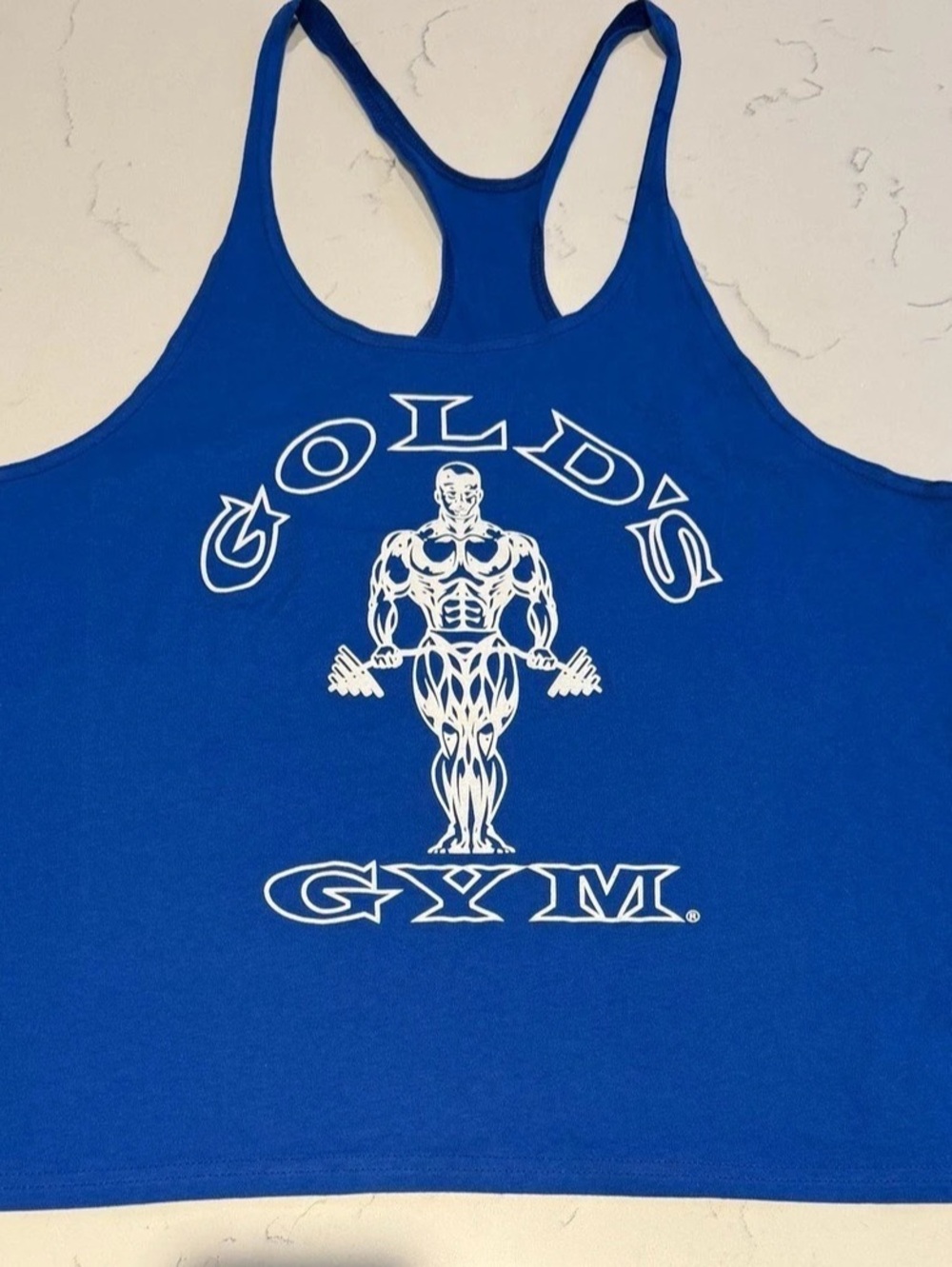 Gold's Gym Stringer Tank Blue Size Large NWT